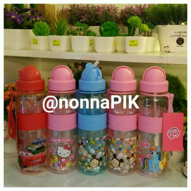 Botol Minum Tsum Tsum - Hello Kitty - Little Pony - Cars