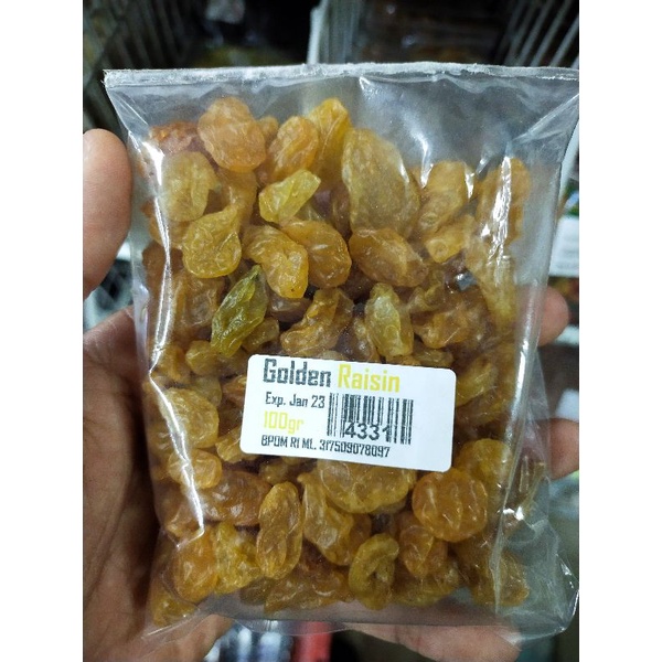 

Golden Raisins / Kismis Raisin Kuning 100gr