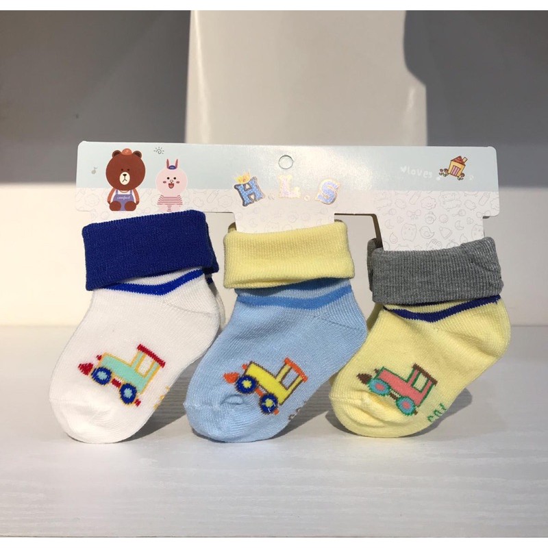 BABY K2 - BABY KAOS KAKI BOY &amp; GIRL 1 PACK ISI 3 SET KODE 00020