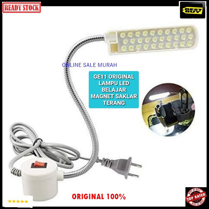 G11 Lampu belajar magnet led light power terang saklar mesin fleksibel belalai lentur lamp emergency bohlam G11   Lampu Mesin LED 20 Titik Model Belalai Magnet  Tipe : Belalai / Pipa Fleksibel Jenis Lampu : LED 20 Titik  Tegangan: 110-220V, 0.5W,