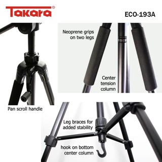 Tripod Takara Eco 193A Hp Kamera Dlsr Slr Mirrorless Mirorrless Gopro