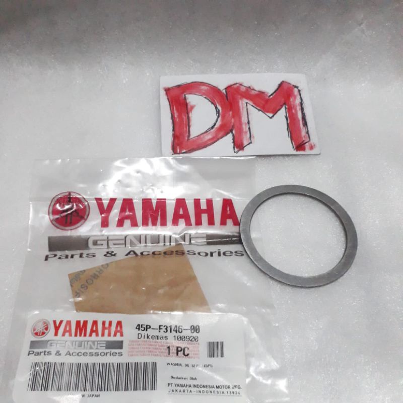 washer oli seal ring shock skok depan Byson 45P-F3146-00 asli original Yamaha