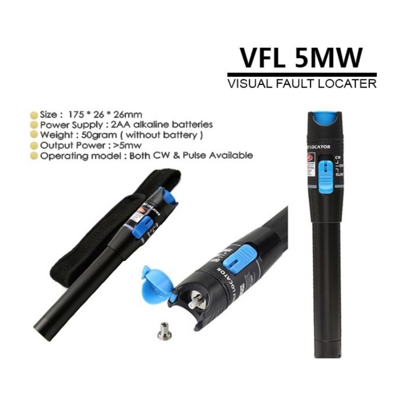 Visual Fault Locater 5-30MW Senter Laser Fiber Optic