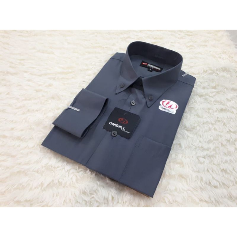 KEMEJA POLOS FORMAL PRIA LENGAN PANJANG  ONEHILL / DEANHILL/ NINEHILL