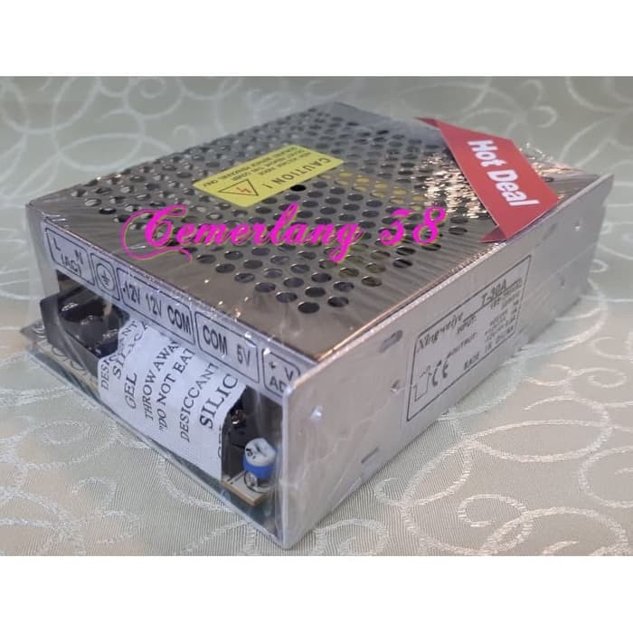 PDT30A +5V 3A +12V 1A -12V 0.5A Triple 3 Output Switching Power Supply