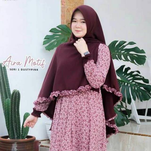 Gamis Aira Motif Seri 01 by Adzkia Hijab