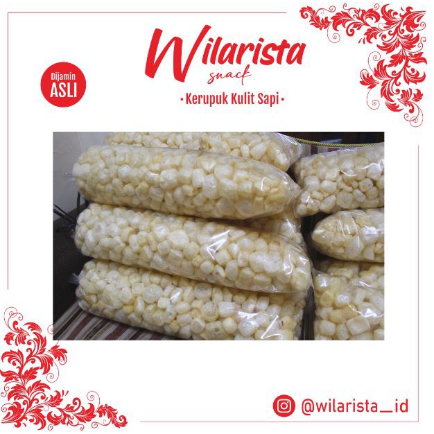 

Kerupuk Kulit Sapi PREMIUM siap makan 1/2 kg