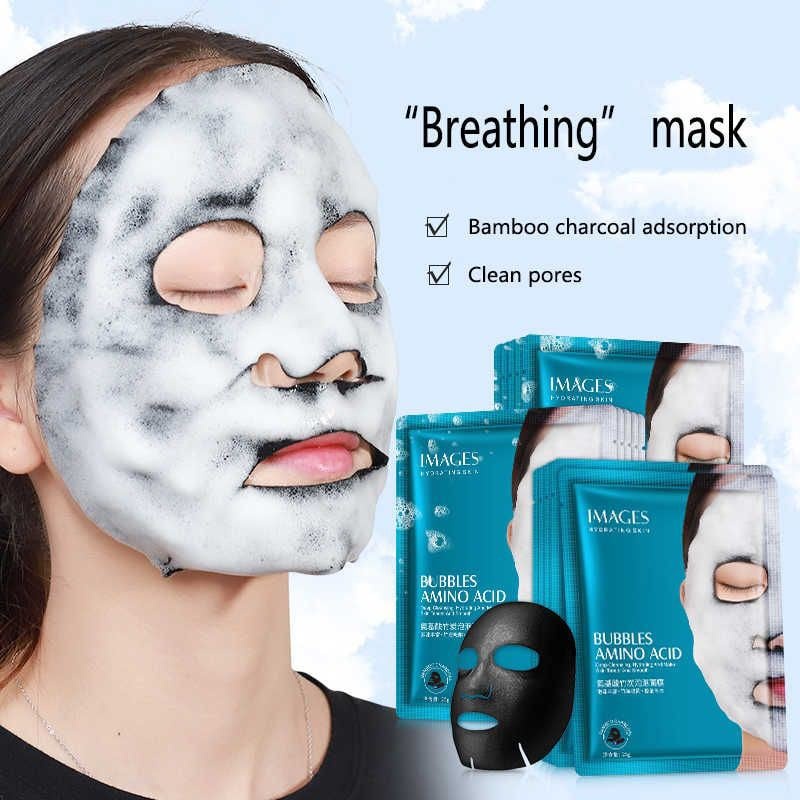 IMAGES Masker Bubble Original - Facial Bubbles Mask Image - Bubble Amino Acid Mask - Masker Gelembung