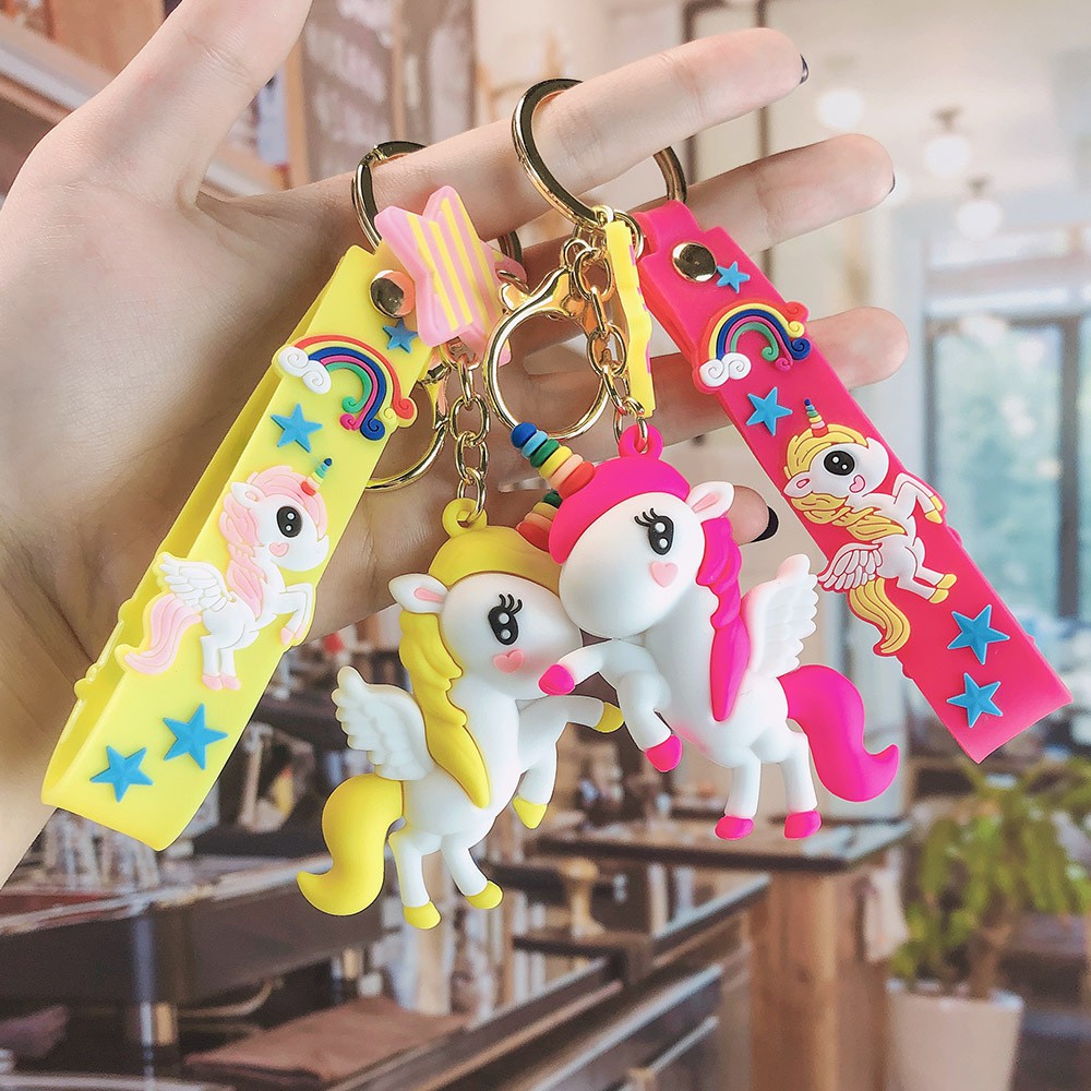 GANTUNGAN KUNCI UNICORN RAINBOW / SOUVENIR UNICORN / GANTUNGAN KUNCI KUDA PONI / UNICORN LUCU