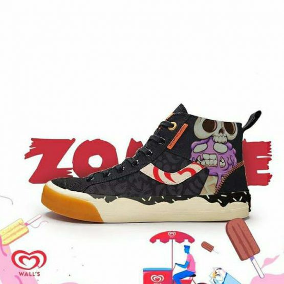 Sepatu Ventela Hard13 Never Too Lavish Noir Walls Zombie