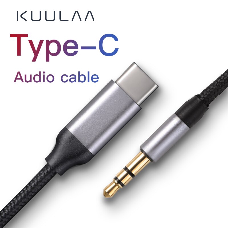 

KUULAA Kabel Adapter Tipe C USB C ke AUX 3.5mm AUX Headphone