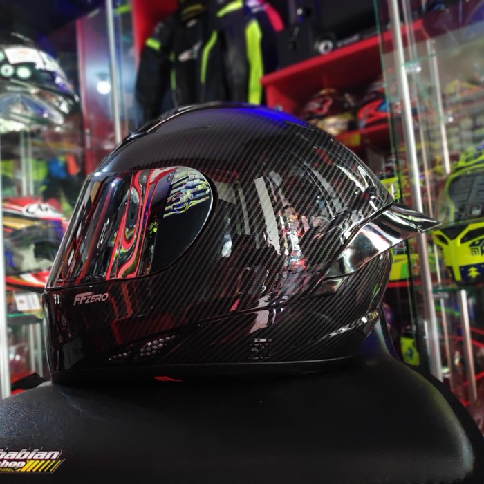 OFC Helm RSV FFZERO Motif CARBON Paket Ganteng