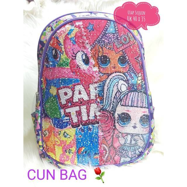 Tas anak sequen import tas anak karakter lol