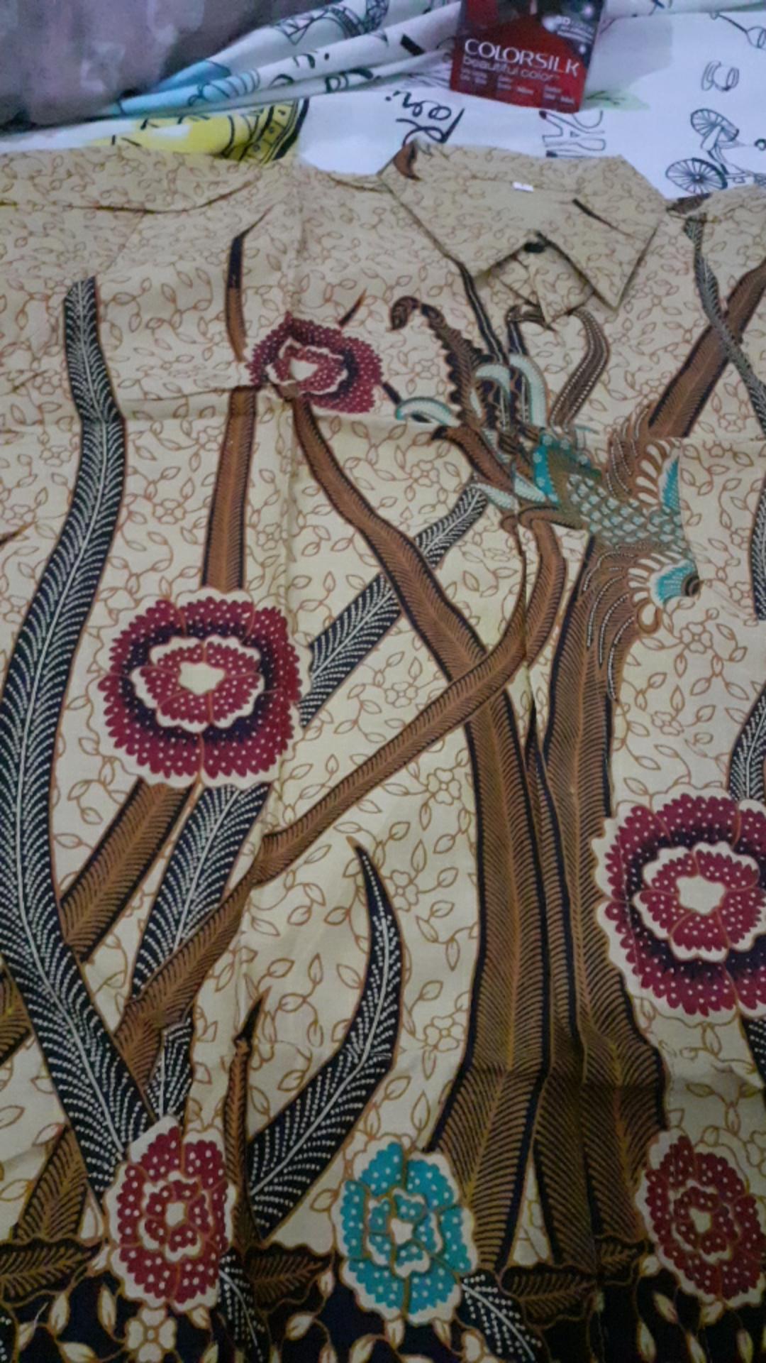 Batik Couple Keluarga Maura Sania Ruffle Ndoro Jowi Motif Ilalang Kuning Katun Premium Ori Bcp M-xxl