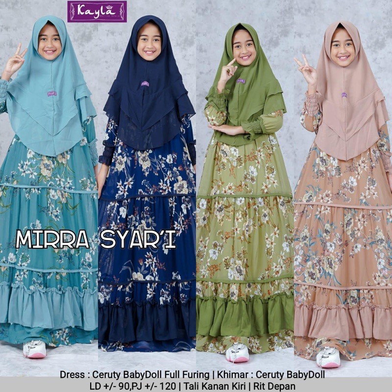 GAMIS ANAK CERUTY MIRRA SYARI KIDS BY KAYLA