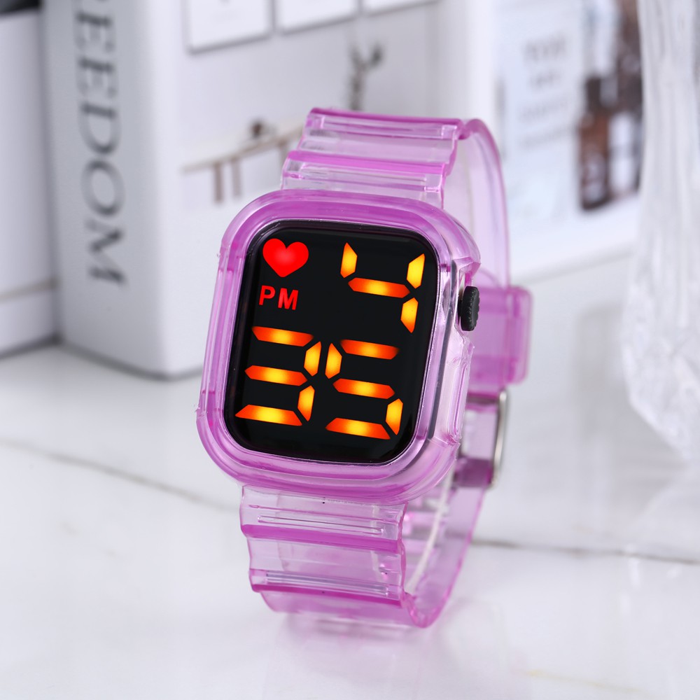 (COD)Jam Tangan Wanita Fashion Korea Style Digital Sport M127/ Jam Tangan Strap Rubber Untuk Wanita tahan air