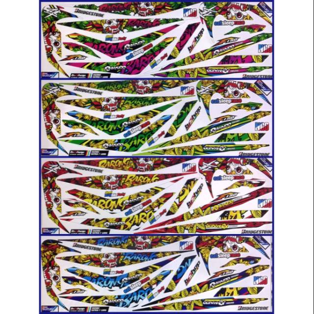 Striping variasi barong suzuki satria fu 2012