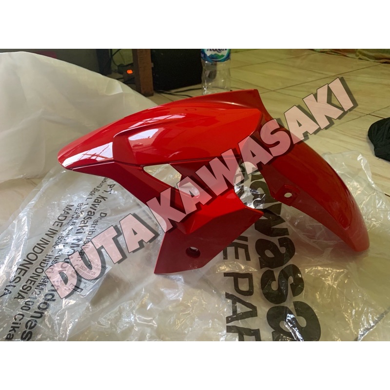 spakbor depan slebor depan ninja 250 fi new 2018 merah original
