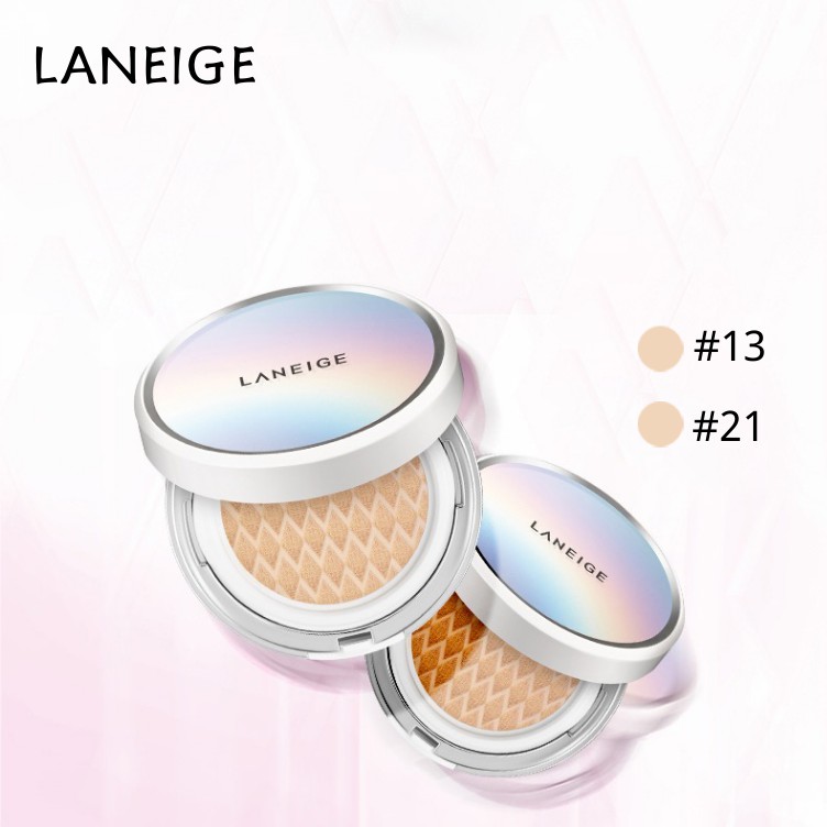 [Complete]LANEIGE BB Cushion Whitening SPF50+ PA+++(Case + Isi + Puff) NO.13 IVORY / NO.21 BEIGE