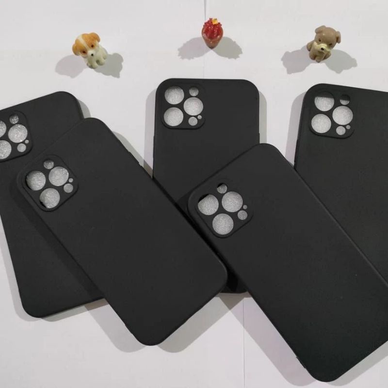 iphone 13pro iphone 13pro max softcase macaron hitam case dove black baby case