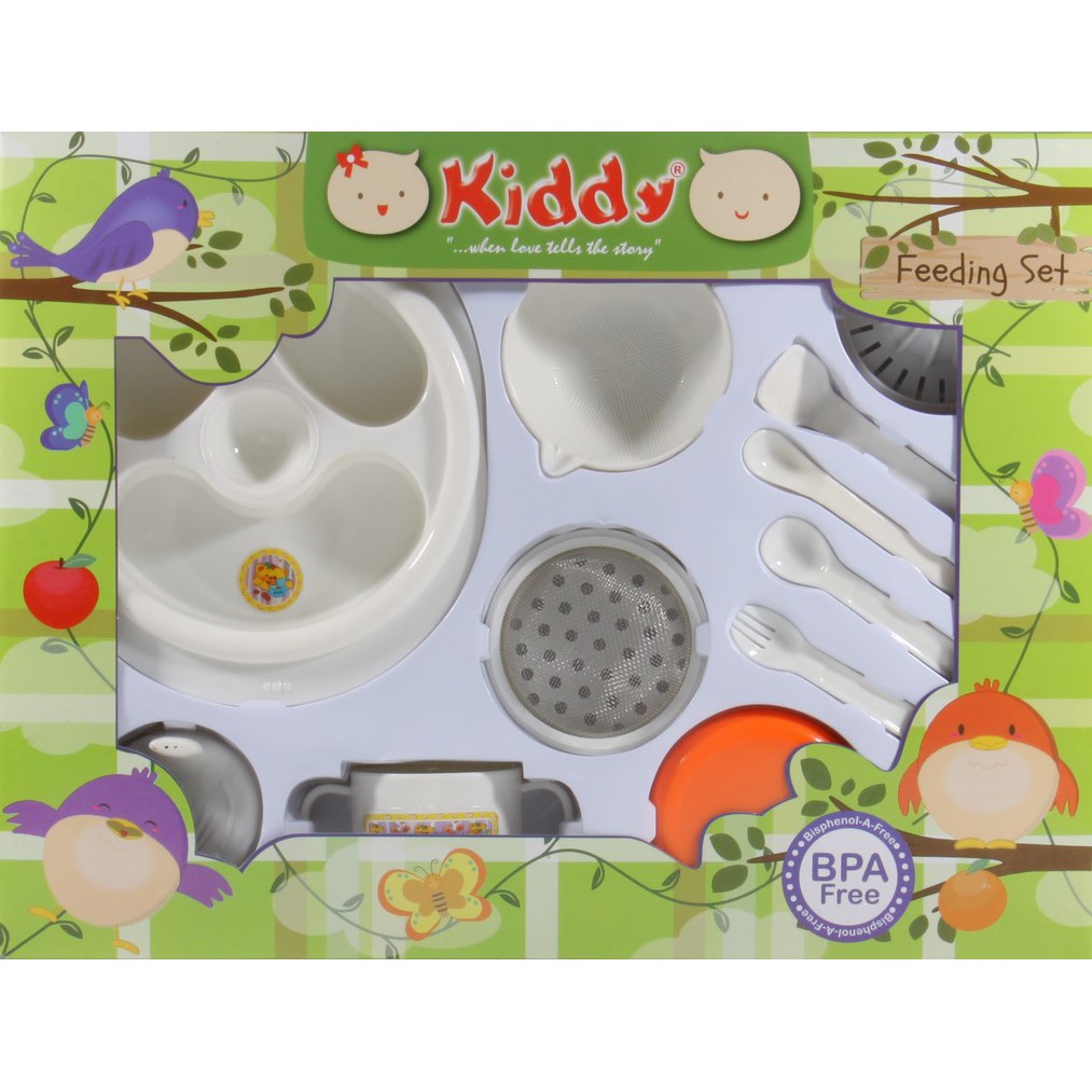 Kiddy Feeding Set / Tempat Makan Bayi Food Maker Set Dan Peralatan Makan Komplit / 82001