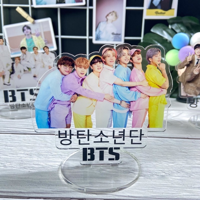 2021 KPOP BTS Standee Butter Festa Mini Bahan Akrilik Untuk Dekorasi Meja