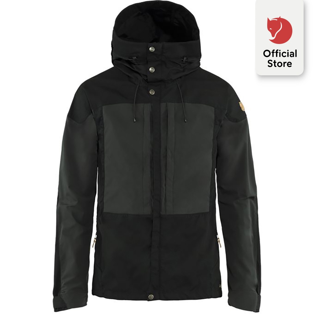 Jaket Gunung Pria Fjallraven Keb Jacket M - Black-Black / Chestnut-Acorn / Stone Grey-Lava