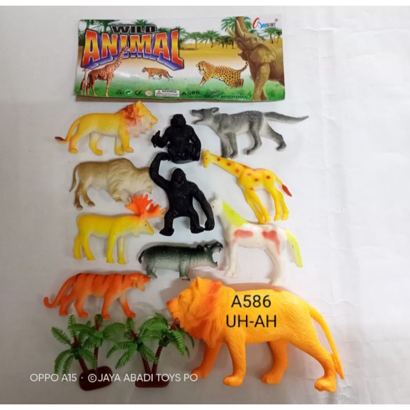 Mainan Hewan Animal Wild isi 10 (1 Besar) A586