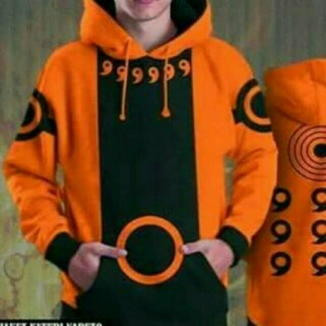 Sweater rikudo hitam oren