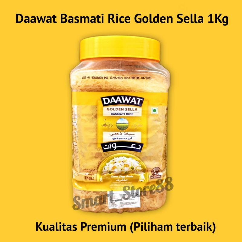

Daawat Basmati Rice Golden Sella 1Kg Beras India Beras Import Kualitas Premium