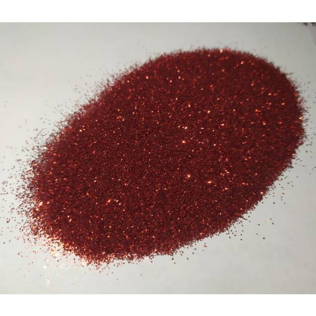 BUBUK GLITER MERAH CABE RED GLITTER POWDER 50gr BOTOL