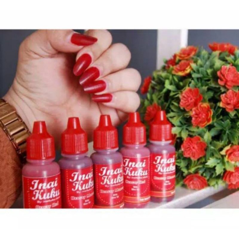 READY!!  INAI KUKU MUSLIMAH HALAL SAH SHOLAT PEWARNA KUKU KUTEK KUTEKS