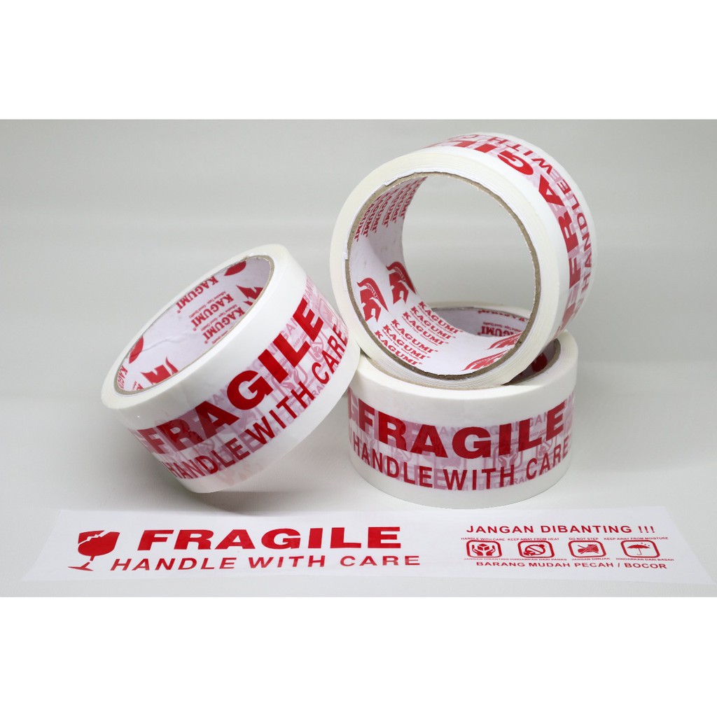 

LAKBAN FRAGILE PUTIH JANGAN DI BANTING 48MM X 50 YARD