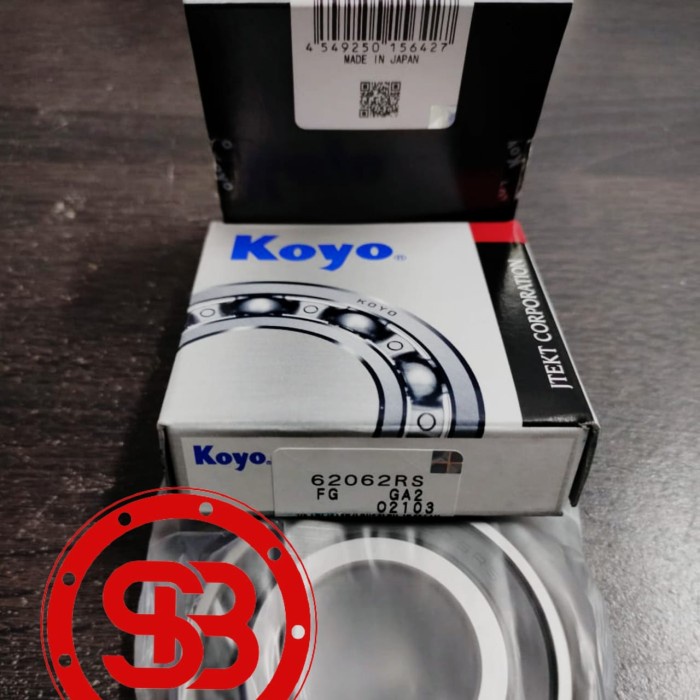 Bearing 6206 2RS / 6206 2RS C3 KOYO JAPAN ORIGINAL