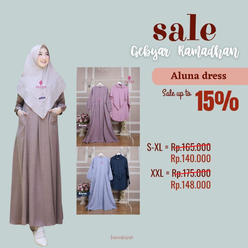 ALUNA DRESS / COTTON MEDINAH / BY NAYMA HIJAB
