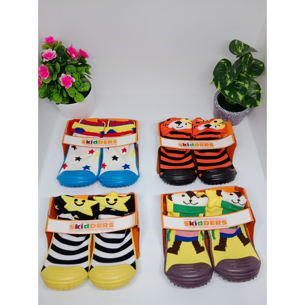 Skidders Sepatu Prewalker Shoes Sepatu Bayi Alas Karet Skider lucu