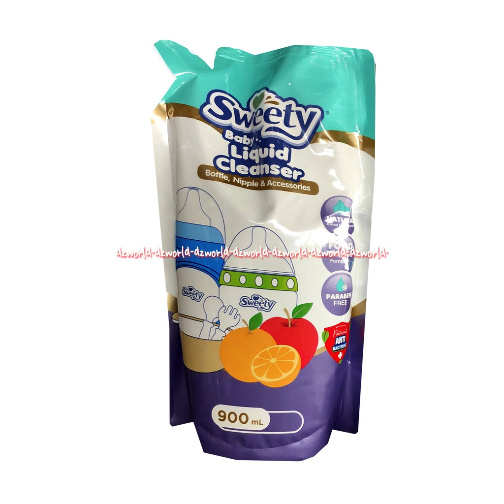 Sweety Baby Liquid Cleanser 900ml Cairan Pembersih Buah-Buahan Botol Susu Sweeti