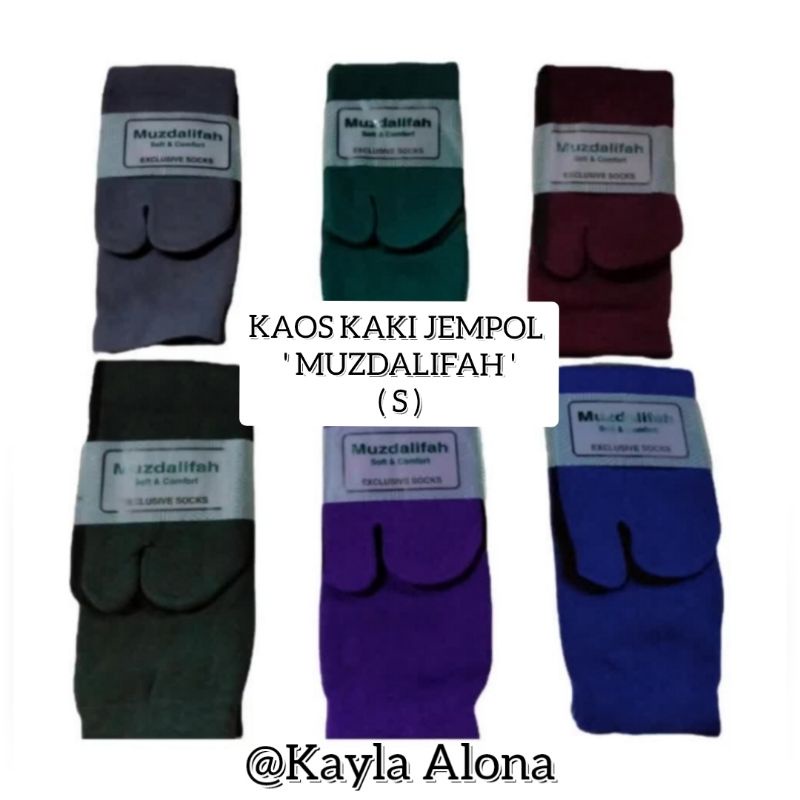 KAOS KAKI JEMPOL WARNA GELAP &quot; MUZDALIFAH &quot;