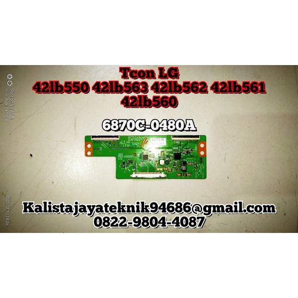 Spesial t con logic tv led lg 42lb550. 42lb561 P. N 6870C-0480A Terjangkau