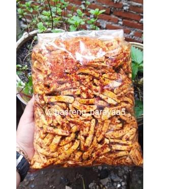 

❣[✨ 7.7]basreng baso goreng gurih stik pedas daun jeruk 1kg