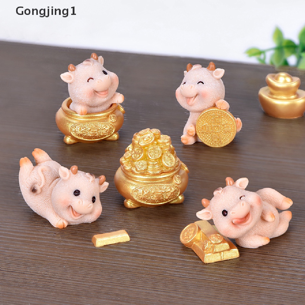 Gongjing1 Miniatur Sapi Diy Untuk Dekorasi Rumah Boneka