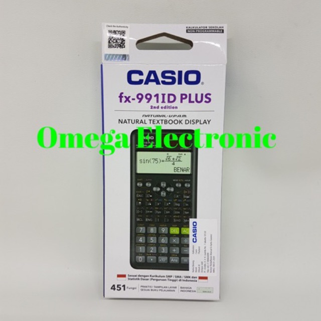 Casio FX-991ID PLUS - Kalkulator Sekolah Scientific Calculator