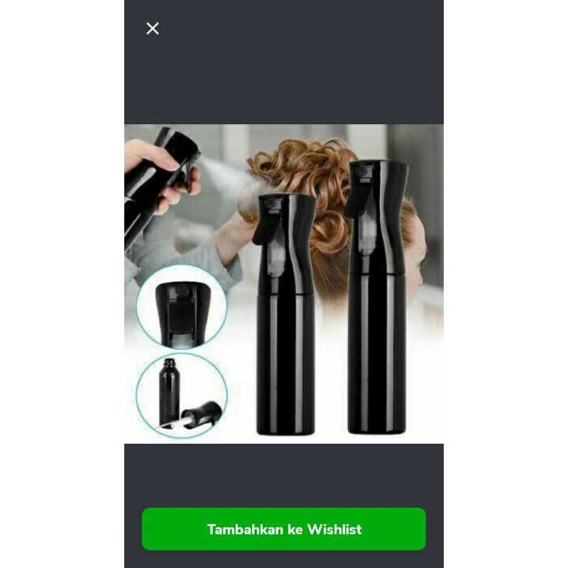 Botol  air Spray fimi 300ml putih dan hitam