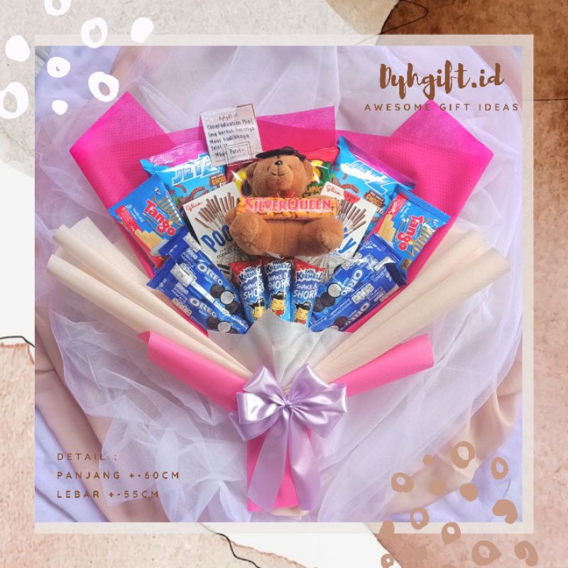 

SNACK BOUQUET | BOUQUET SNACK | HADIAH ULTAH | HADIAH WISUDA | KADO ULTAH