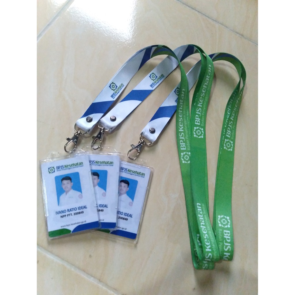 

Tali Lanyard Idcard Ukutan tali 50cm Kesing Idcard transparan