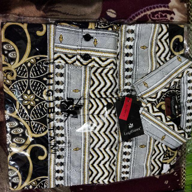 Kemeja Batik Pria Slim Fit Baju Batik Pria Slim Fit Batik Katun Printing Lbl425