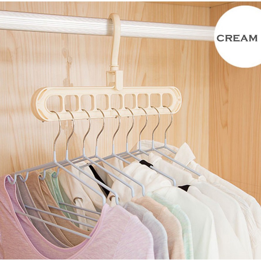 Tempat Penyimpanan Gantungan Baju Tempat Hanger Clothes Hanger Caddy Organizer Multifungsi Jemuran Laundry