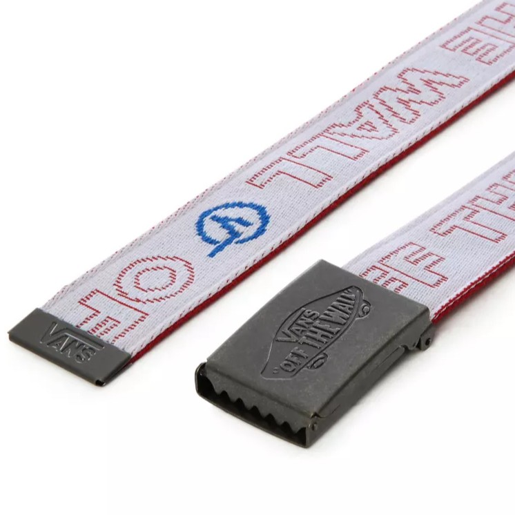 IKAT PINGGANG VANS OFF THE WALL | SHREDATOR II WEB BELT WHT CHILI