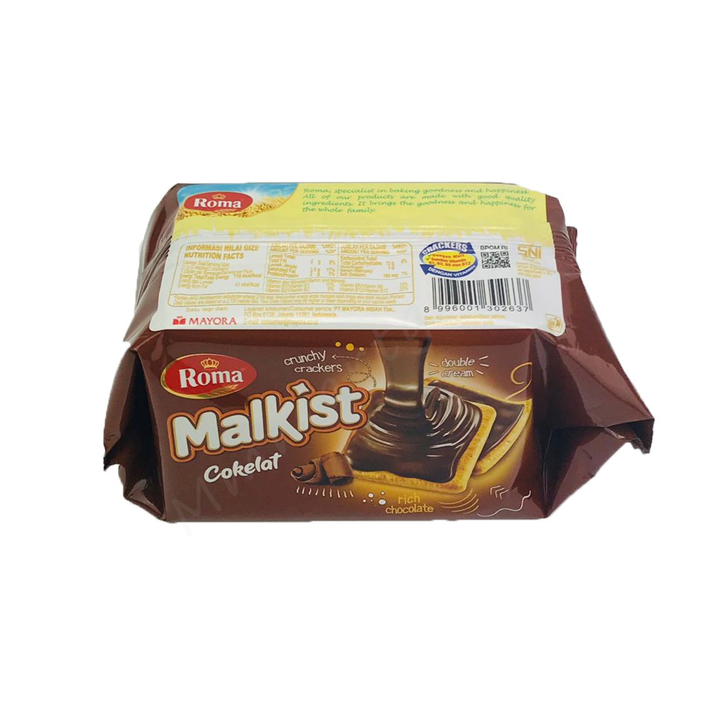 ROMA MALKIST COKELAT 90g / BISKUIT