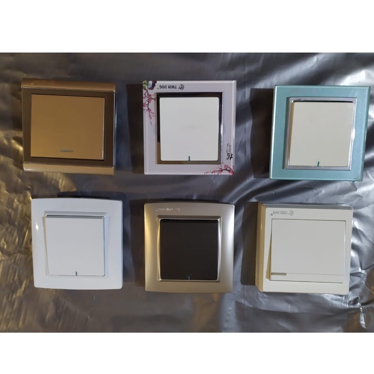 SAKLAR LISTRIK/SAKLAR LAMPU/SAKLAR RUMAH MERK TWIN DOG TYPE 7601